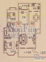 五大洲别样院景3室2厅2卫118㎡户型图