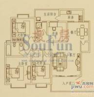 五大洲别样院景4室2厅2卫132.7㎡户型图