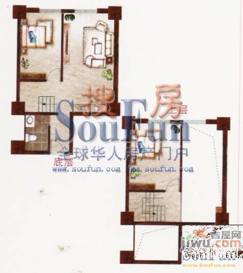 城市之光1室1厅1卫62.8㎡户型图