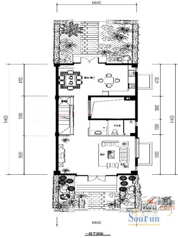 滇池香缇5室3厅3卫301㎡户型图