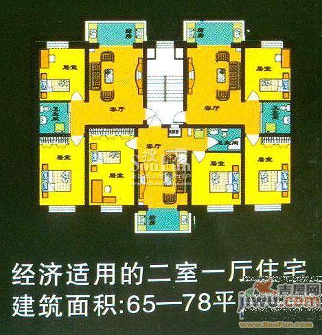 马塞公寓1室1厅1卫30㎡户型图