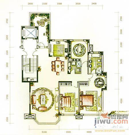 中海南湖1號普通住宅173.3㎡户型图