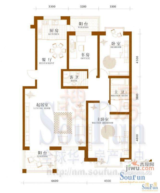 二三小区1室1厅1卫户型图