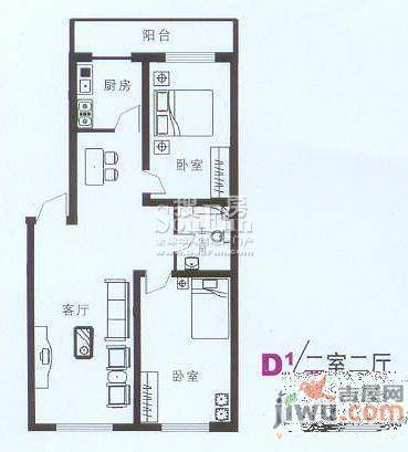 风华新苑3室2厅1卫133㎡户型图