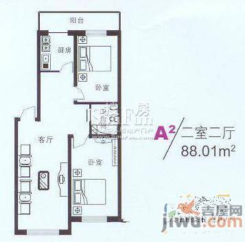 风华新苑3室2厅1卫133㎡户型图