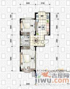 天成领寓1室1厅1卫50.8㎡户型图