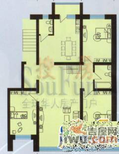 雁鸣湖山庄1室1厅1卫56㎡户型图