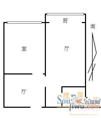 567名居2室2厅1卫户型图