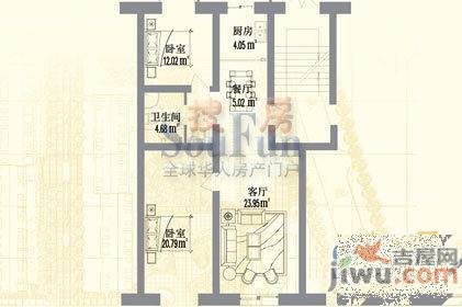 水宜家苑3室2厅2卫157.1㎡户型图