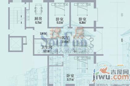 水宜家苑3室2厅2卫157.1㎡户型图