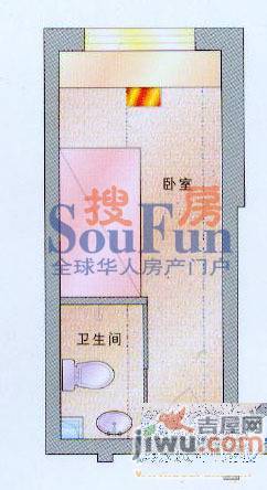 富苑华城1室1厅1卫27.8㎡户型图