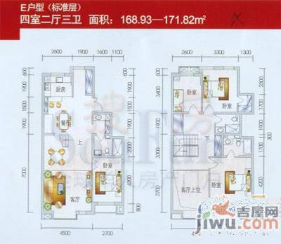 富苑华城1室1厅1卫27.8㎡户型图