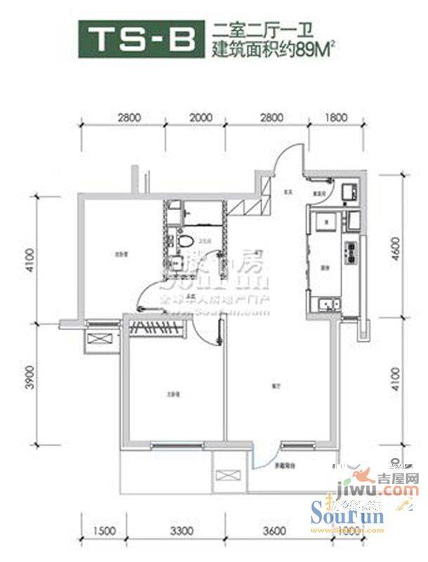 隆礼小区3室2厅2卫户型图