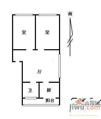 乐园小区3室2厅1卫户型图