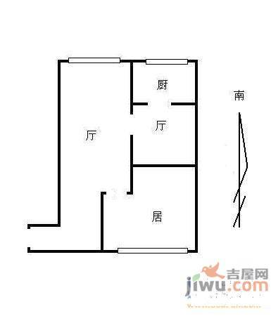 五环高尔夫家园1室1厅1卫户型图