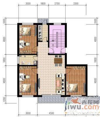 长影阳光景都3室2厅1卫108㎡户型图