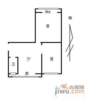 集安小区3室0厅1卫户型图