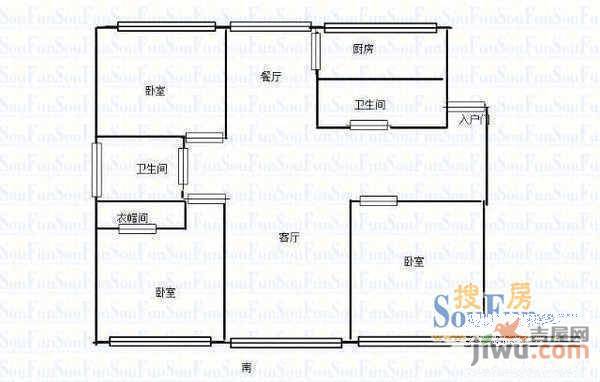 绿园解困小区2室2厅1卫户型图