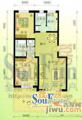 美好家园4室2厅2卫户型图