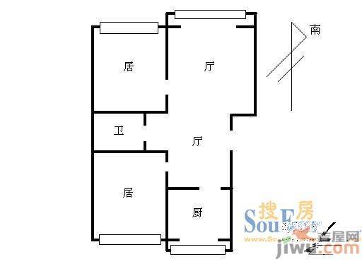 天吉锦程苑3室2厅2卫138.5㎡户型图