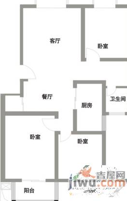 中峰花园小区2室1厅1卫112㎡户型图