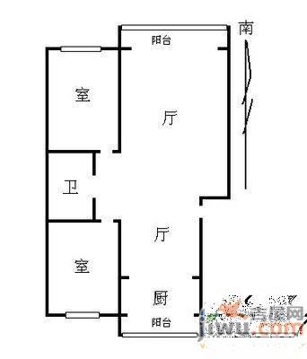 华侨新村3室2厅1卫户型图