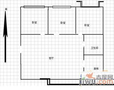 君子兰家园4室2厅2卫158㎡户型图