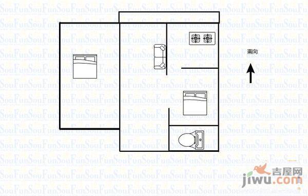 休干小区3室2厅2卫150㎡户型图