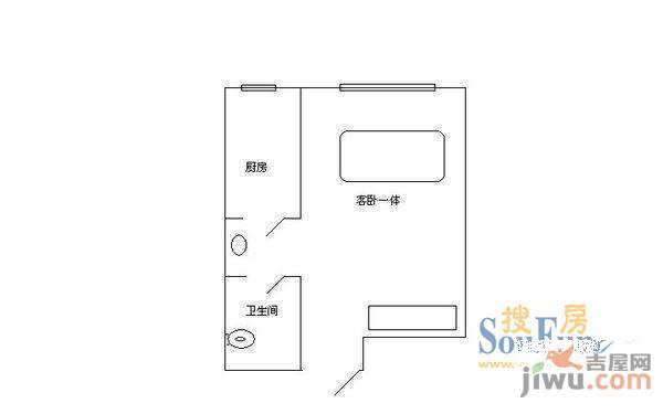 文昌苑3室1厅1卫户型图