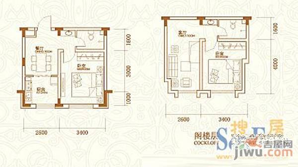 腾飞时代1室1厅0卫35㎡户型图