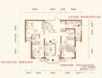 中海国际社区3室2厅2卫130㎡户型图