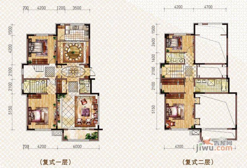 中海国际社区4室2厅4卫248㎡户型图