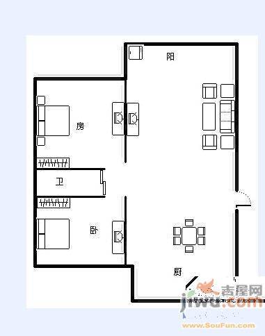 鑫业花园2室0厅0卫户型图