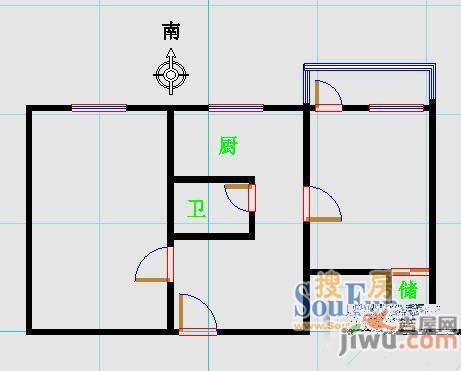 金涛国际花园2室0厅0卫户型图