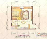高氏音乐花园1室1厅1卫49.8㎡户型图