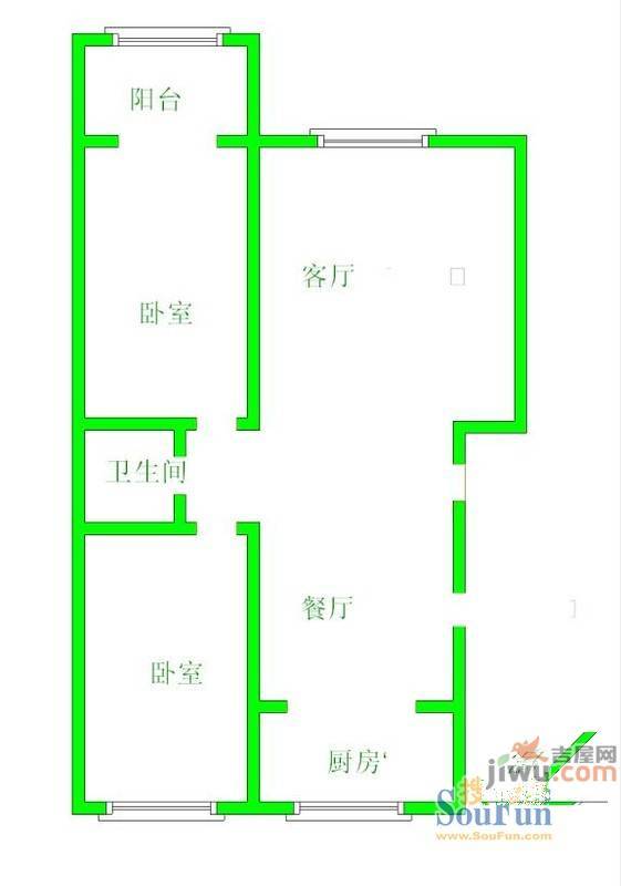 时代广场2室0厅0卫户型图