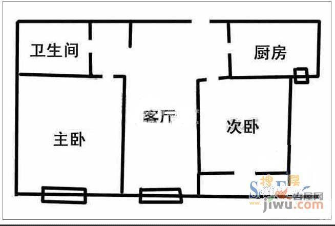 时代广场2室0厅0卫户型图