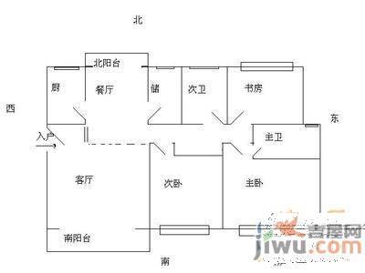 红谷世纪花园5室2厅2卫217㎡户型图