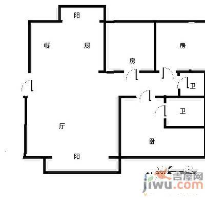 红谷世纪花园5室2厅2卫217㎡户型图