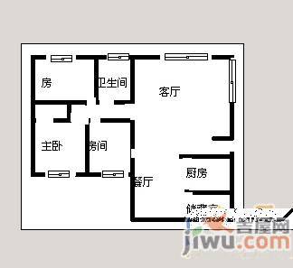 台湾花园3室2厅1卫户型图