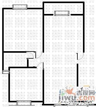 京东小区G区2室1厅1卫71㎡户型图