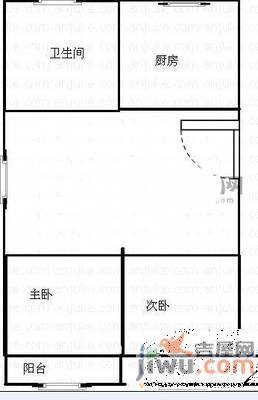 京东小区G区2室1厅1卫71㎡户型图