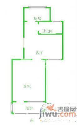 京东小区F区3室2厅2卫98㎡户型图