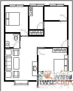 京东小区F区3室2厅2卫98㎡户型图