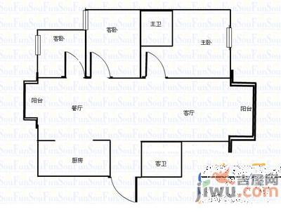 铭雅欧洲城6室4厅4卫300㎡户型图