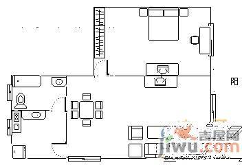 苏圃路3室1厅1卫户型图