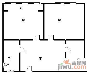 民德路1室1厅1卫户型图