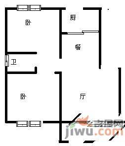 民德路1室1厅1卫户型图