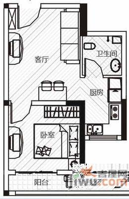 子固路2室1厅2卫户型图