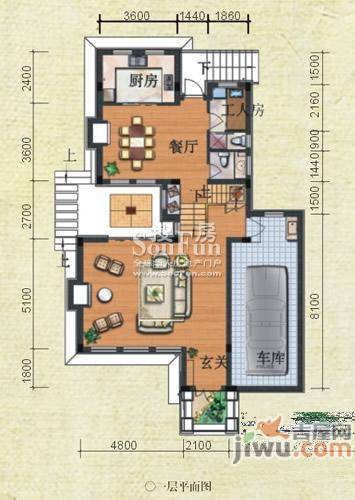 绿地兰宫别墅普通住宅178.9㎡户型图